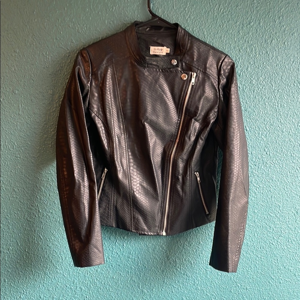 Black Faux Leather Jacket